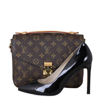 Louis Vuitton Pochette Metis Monogram Front with Shoe