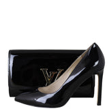 Louis Vuitton Louise Clutch Vernis Front with Shoe
