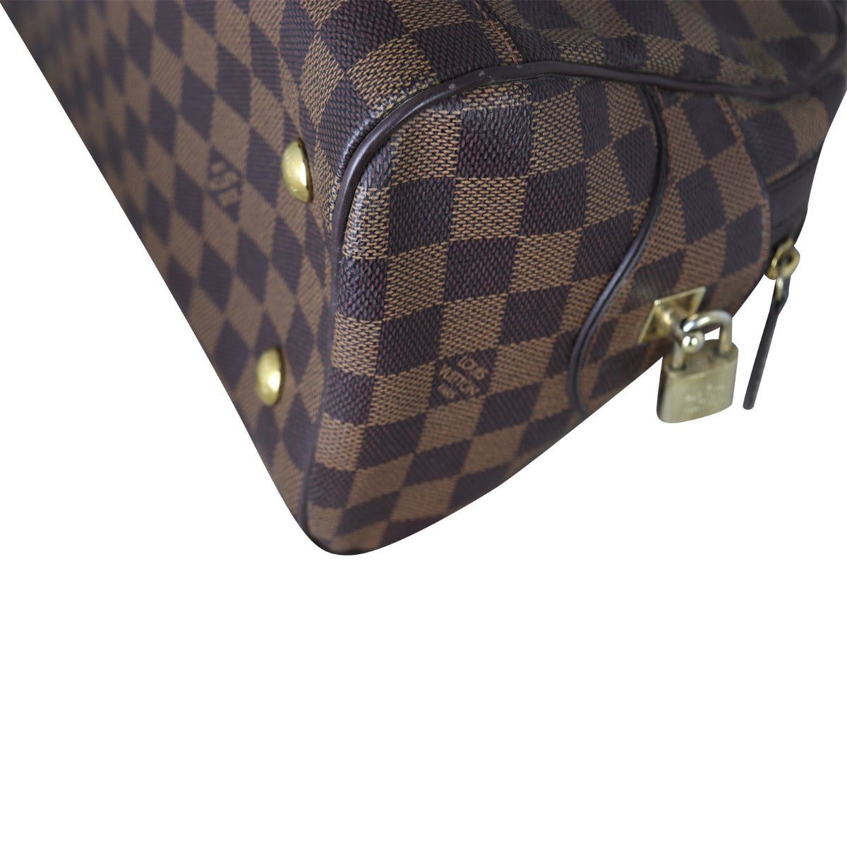 Louis Vuitton Duomo Bowling Bag Damier Ebene Corner Close up