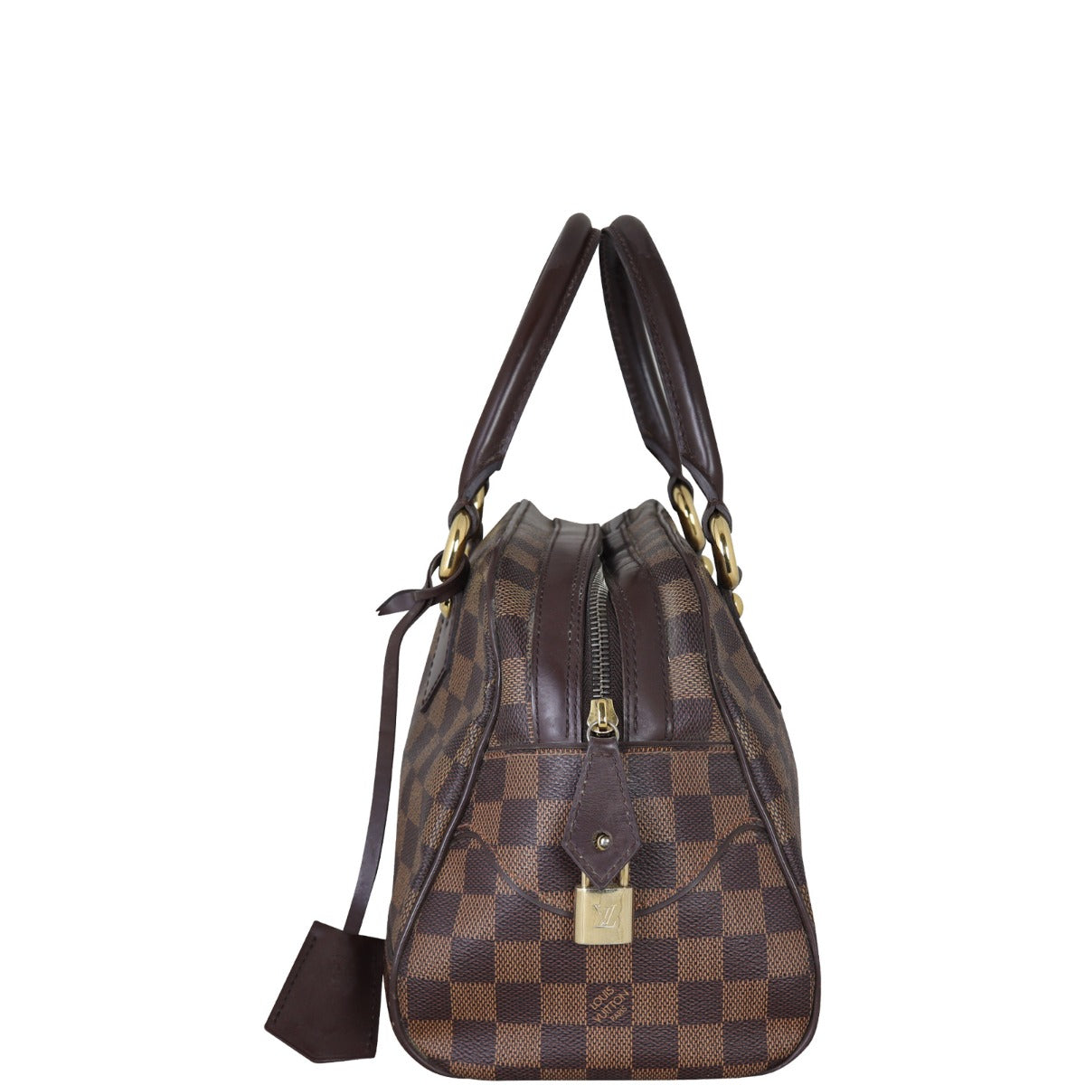 Louis Vuitton Duomo Bowling Bag Damier Ebene Side