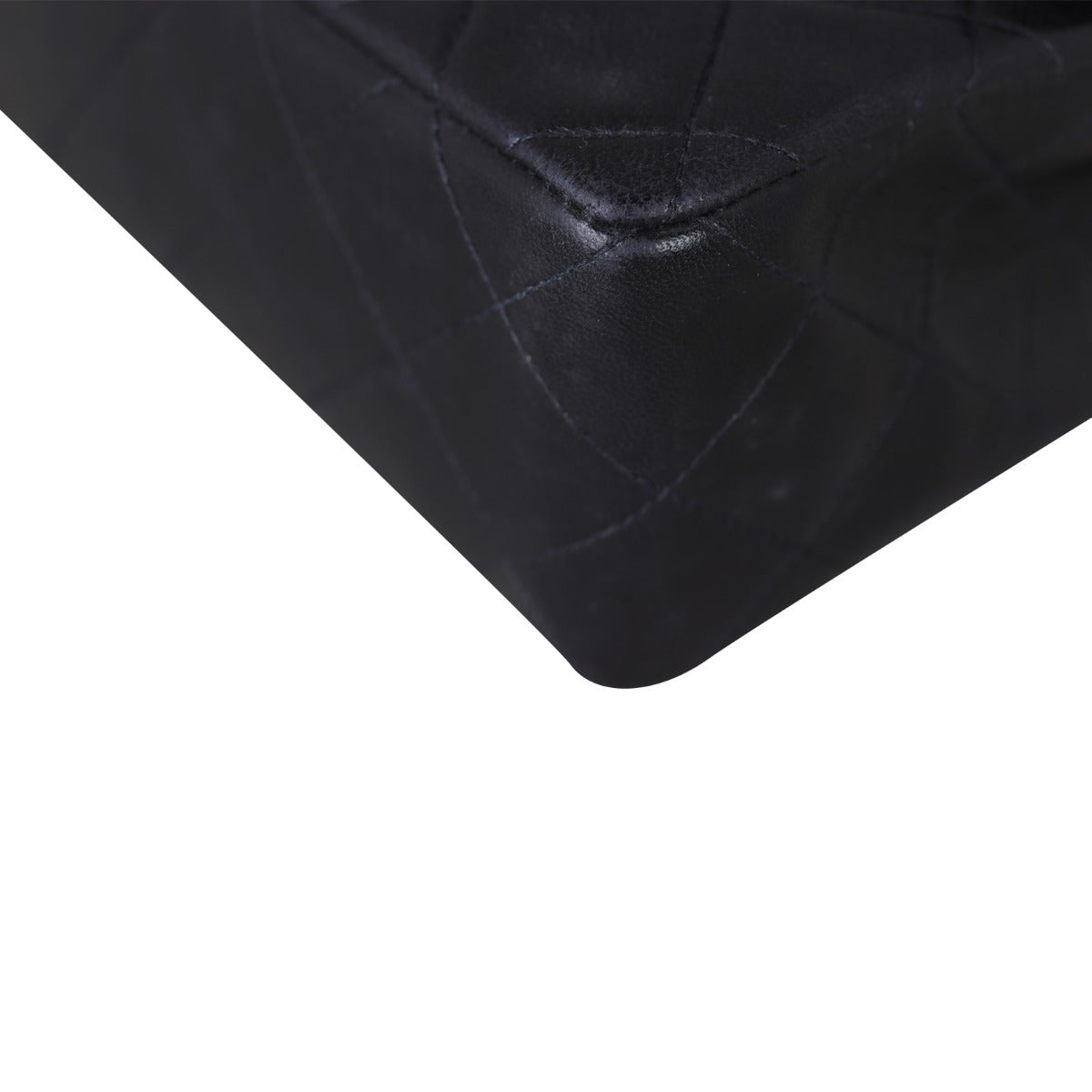 Chanel Classic Flap Mini Square (vintage) Corner Close Up