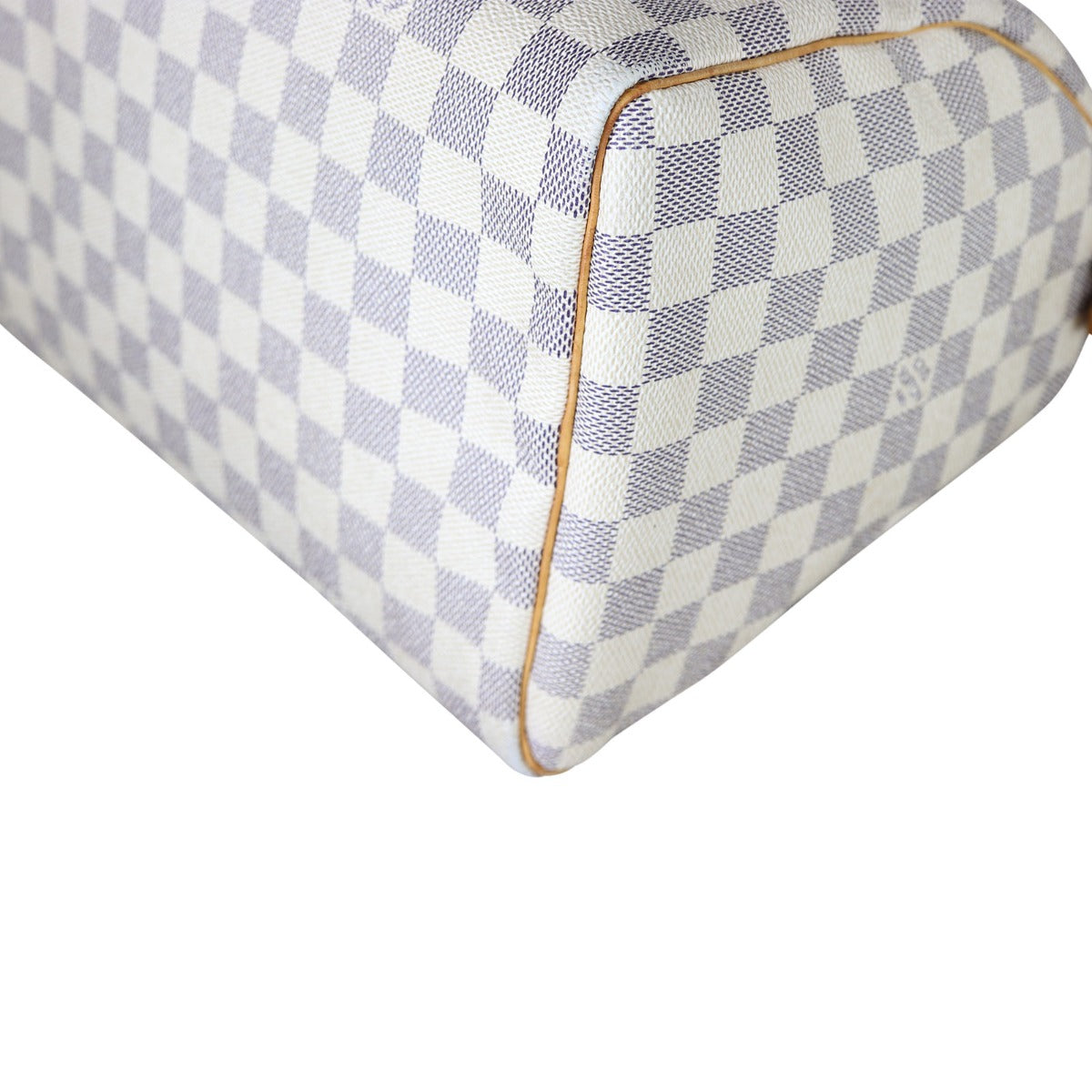 Louis Vuitton Speedy 30 Damier Azur Corner Close Up