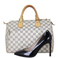 Louis Vuitton Speedy 30 Damier Azur Shoe