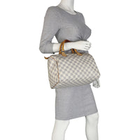 Louis Vuitton Speedy 30 Damier Azur Mannequin