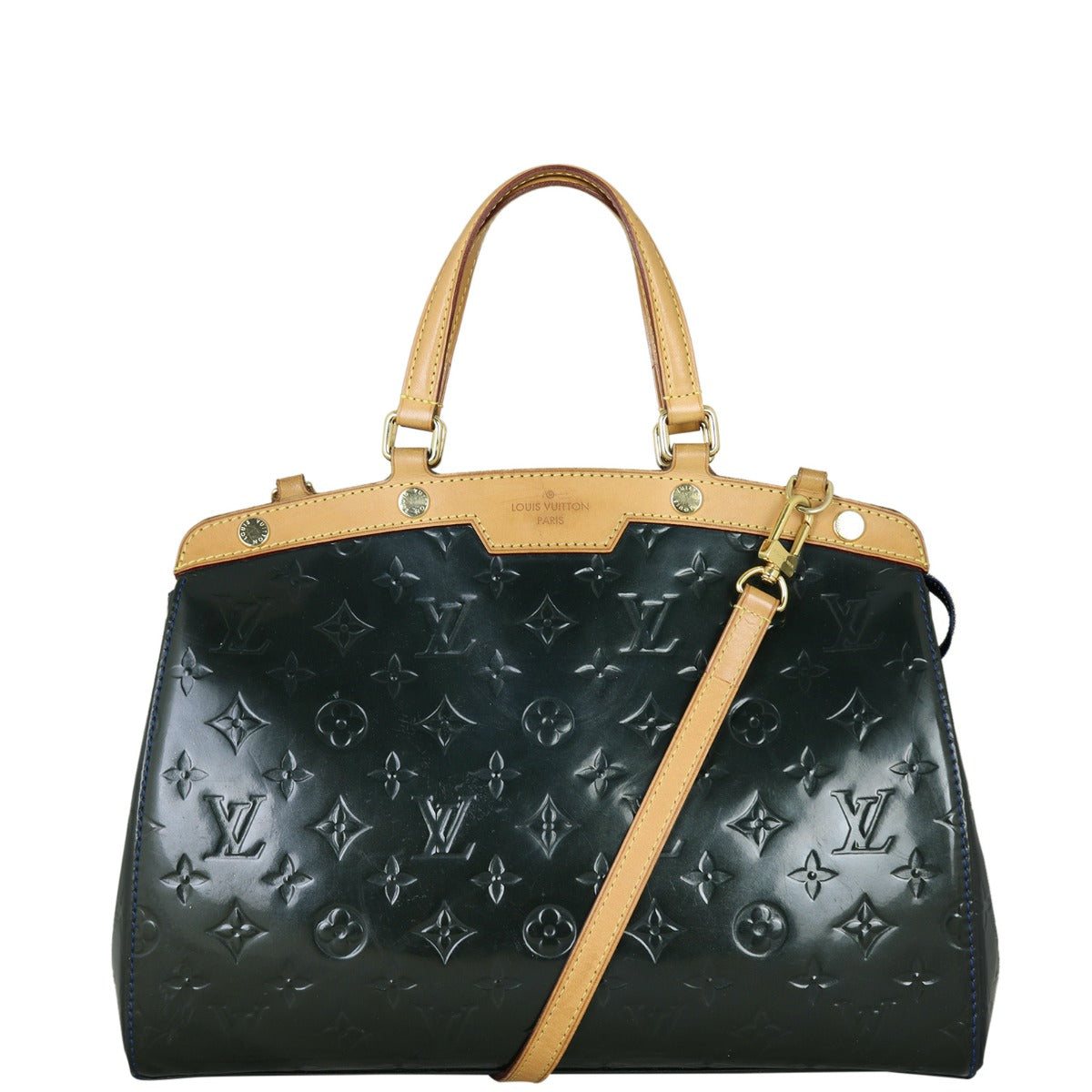 Louis Vuitton Brea MM Monogram Vernis Front with Strap