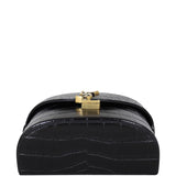 Saint Laurent June Box Bag Croc Embossed Base