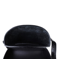 Saint Laurent June Box Bag Croc Embossed Interior