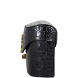 Saint Laurent June Box Bag Croc Embossed Side