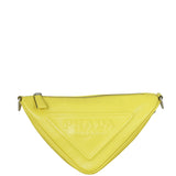Prada Triangle Leather Shoulder Bag Front