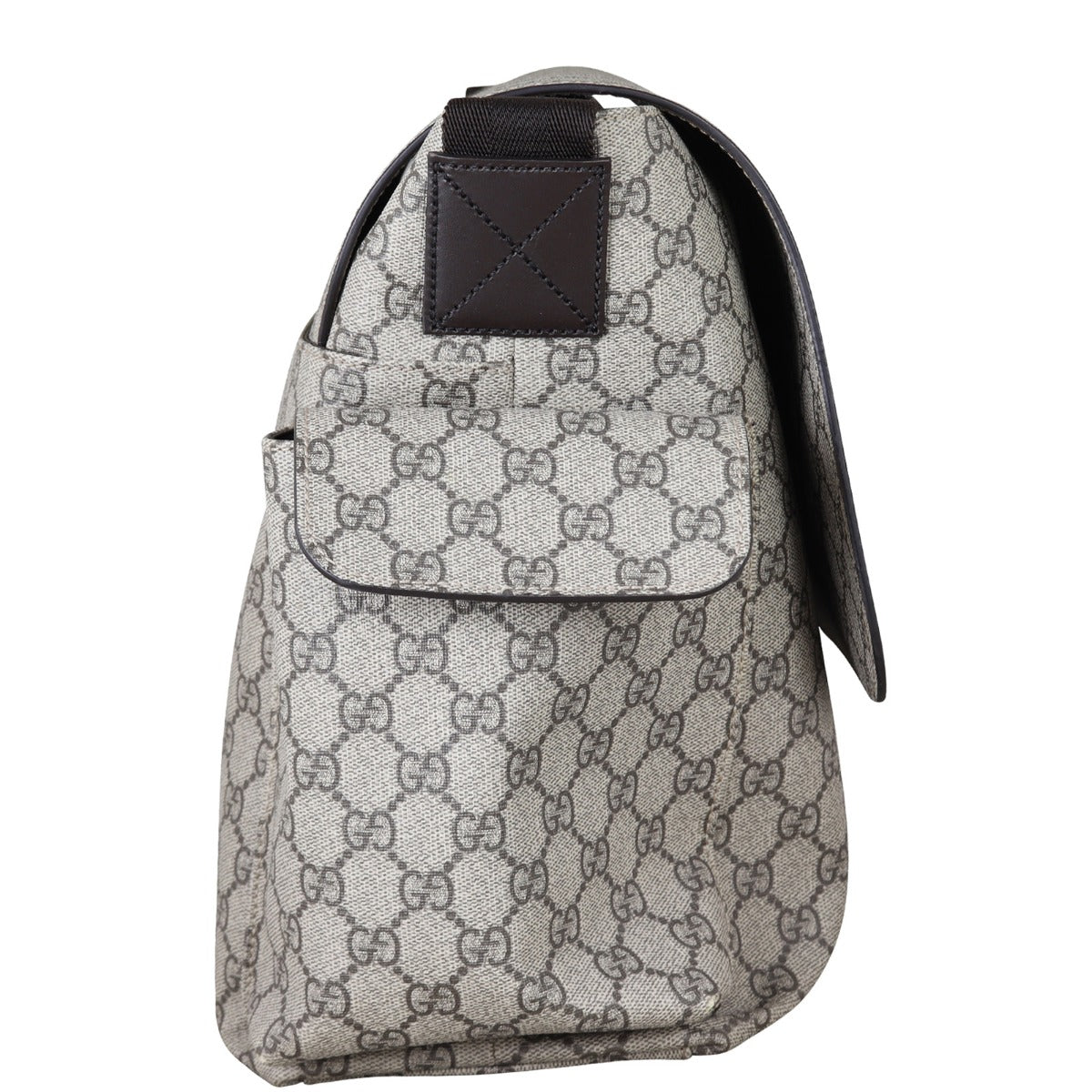 Gucci GG Supreme Diaper Bag Side