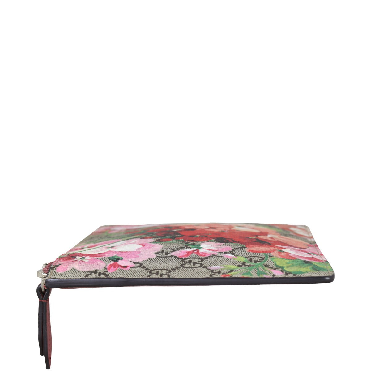 Gucci GG Supreme Blooms Zip Pouch Side