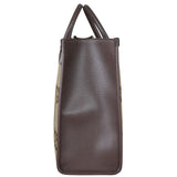 Gucci Jumbo GG Canvas Web Tote Side