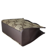 Gucci Jumbo GG Canvas Web Tote Corner Distance