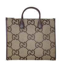 Gucci Jumbo GG Canvas Web Tote Front