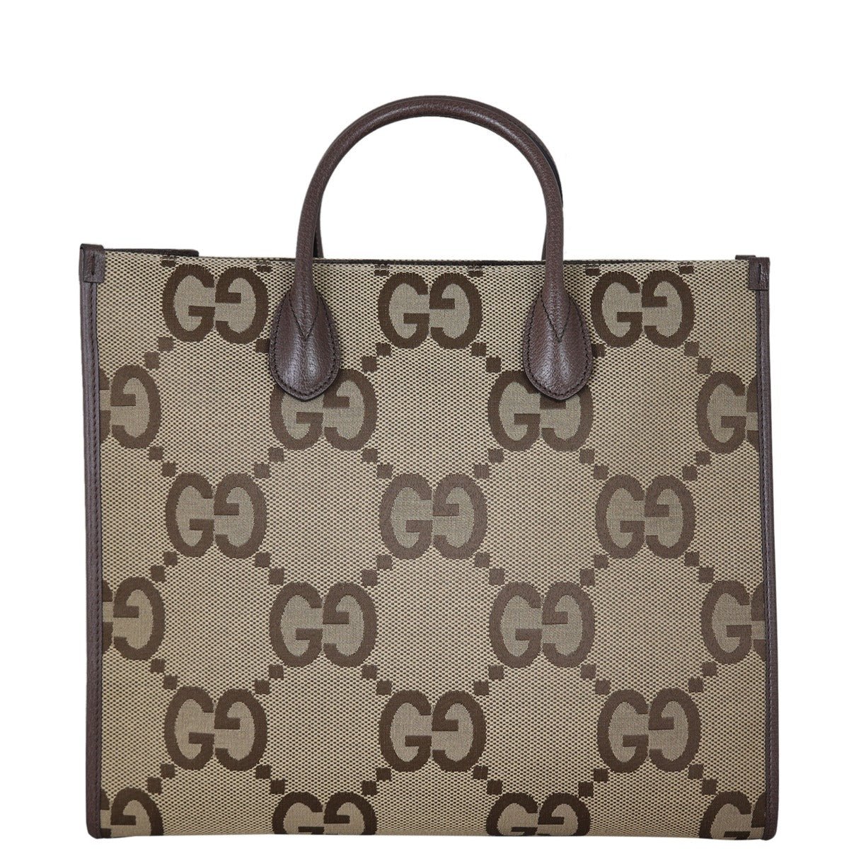 Gucci Jumbo GG Canvas Web Tote Front
