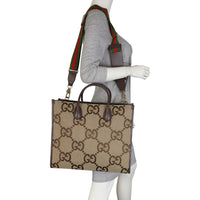 Gucci Jumbo GG Canvas Web Tote Mannequin