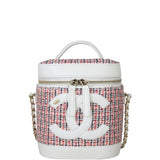 Chanel CC Tweed Vanity Case Front
