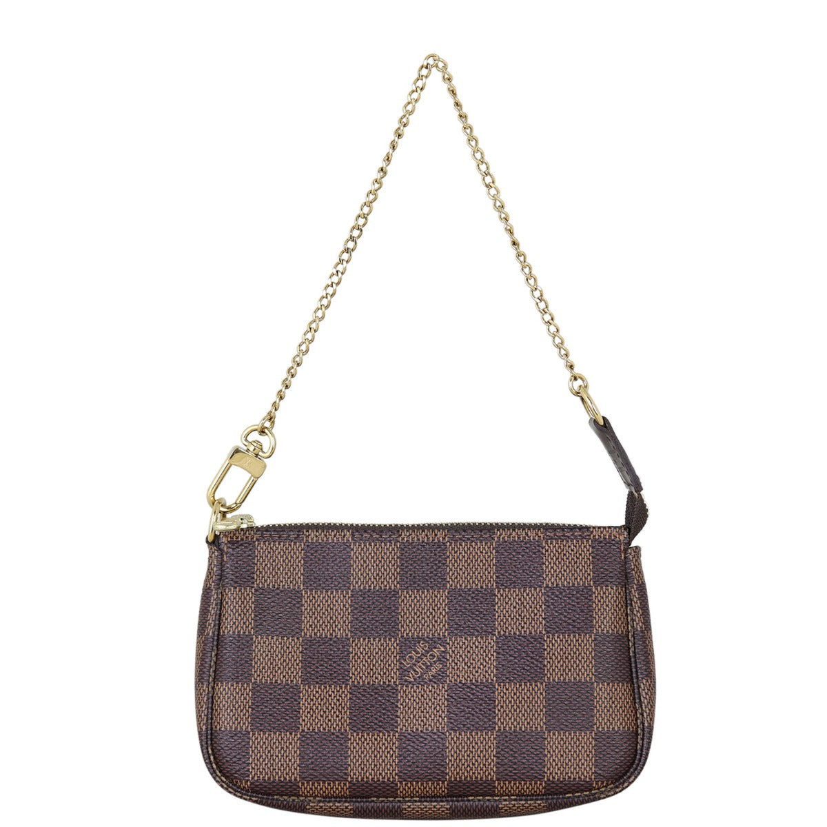 Louis Vuitton Mini Pochette Accessoires Damier Ebene Front