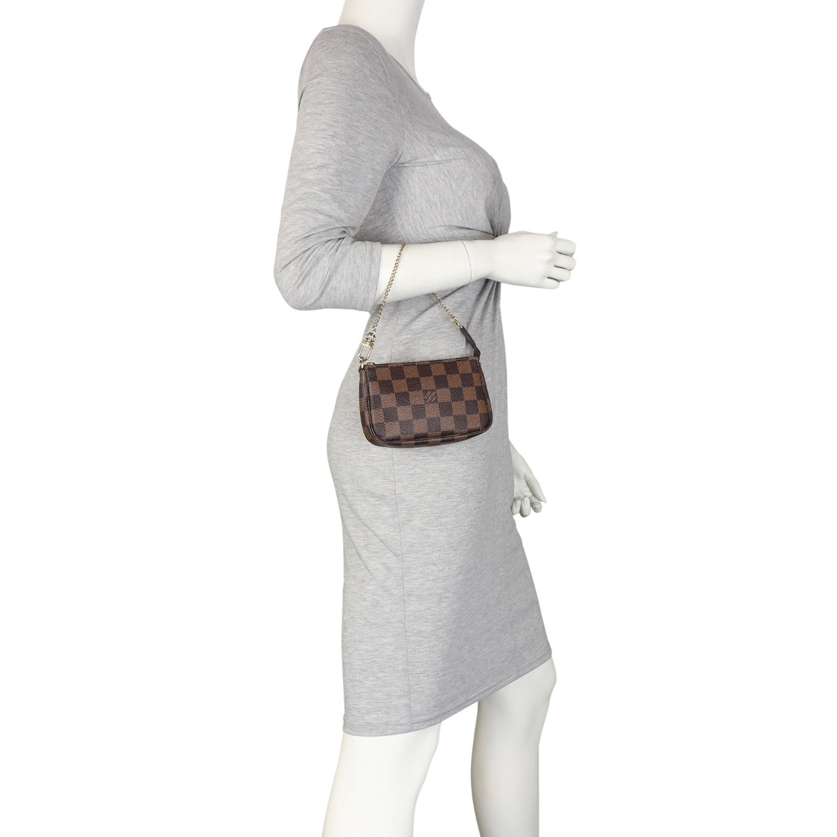 Louis Vuitton Mini Pochette Accessoires Damier Ebene Mannequin