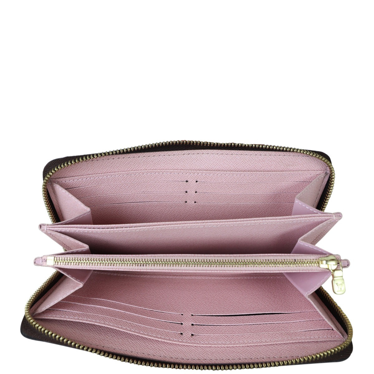 Louis Vuitton Zippy Wallet Damier Ebene Whole Interior