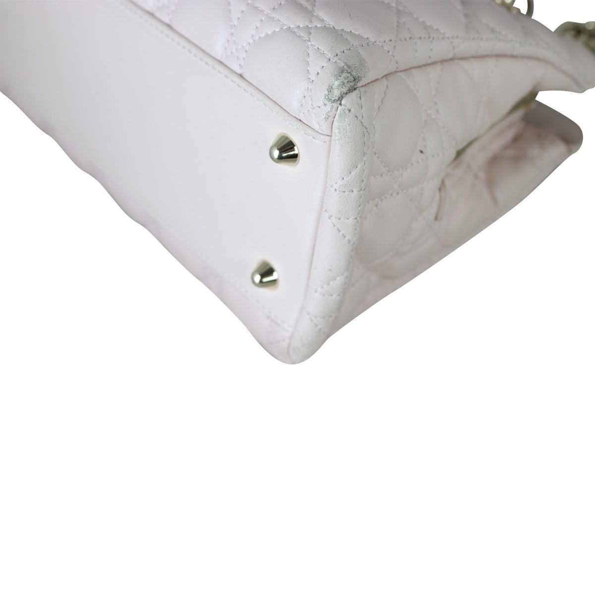 Dior Cannage Shopping Tote Corner Close Up