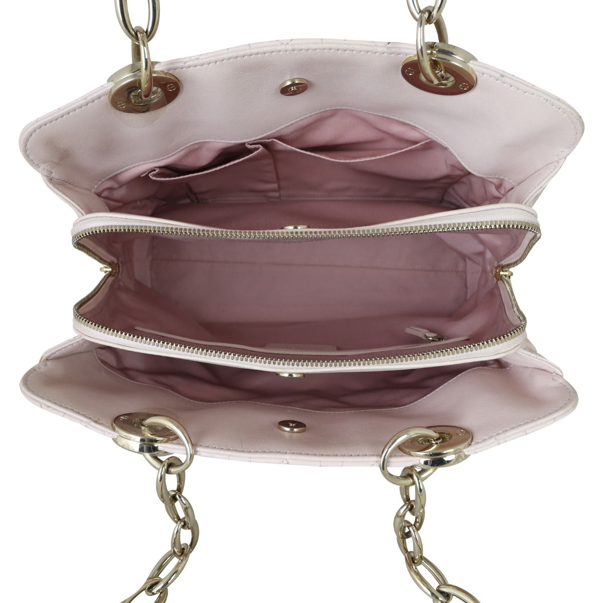 Dior Cannage Shopping Tote Whole Interior