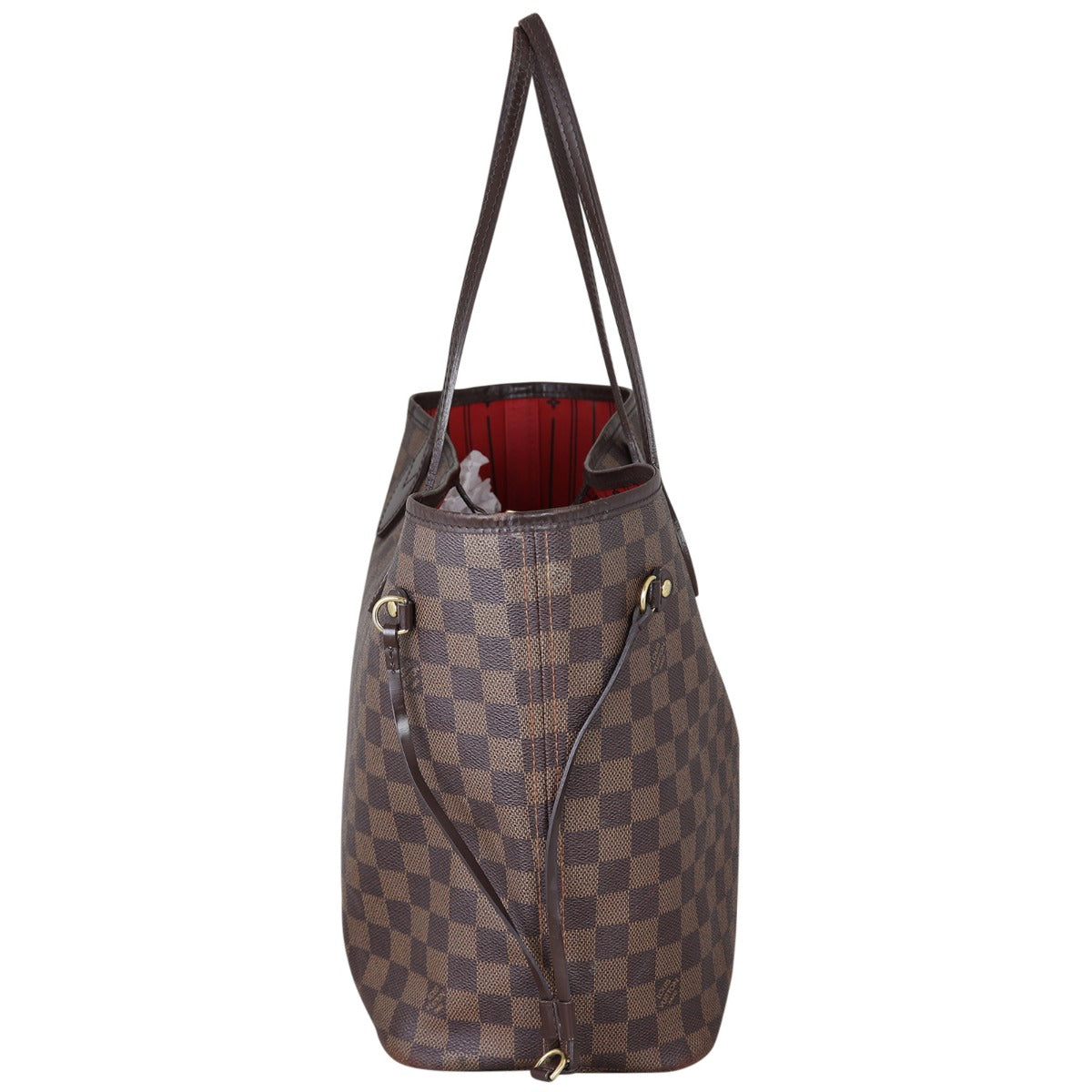Louis Vuitton Neverfull MM Damier Ebene Side