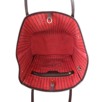 Louis Vuitton Neverfull MM Damier Ebene Whole Interior