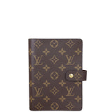 Louis Vuitton Medium Ring Agenda Cover Monogram Front
