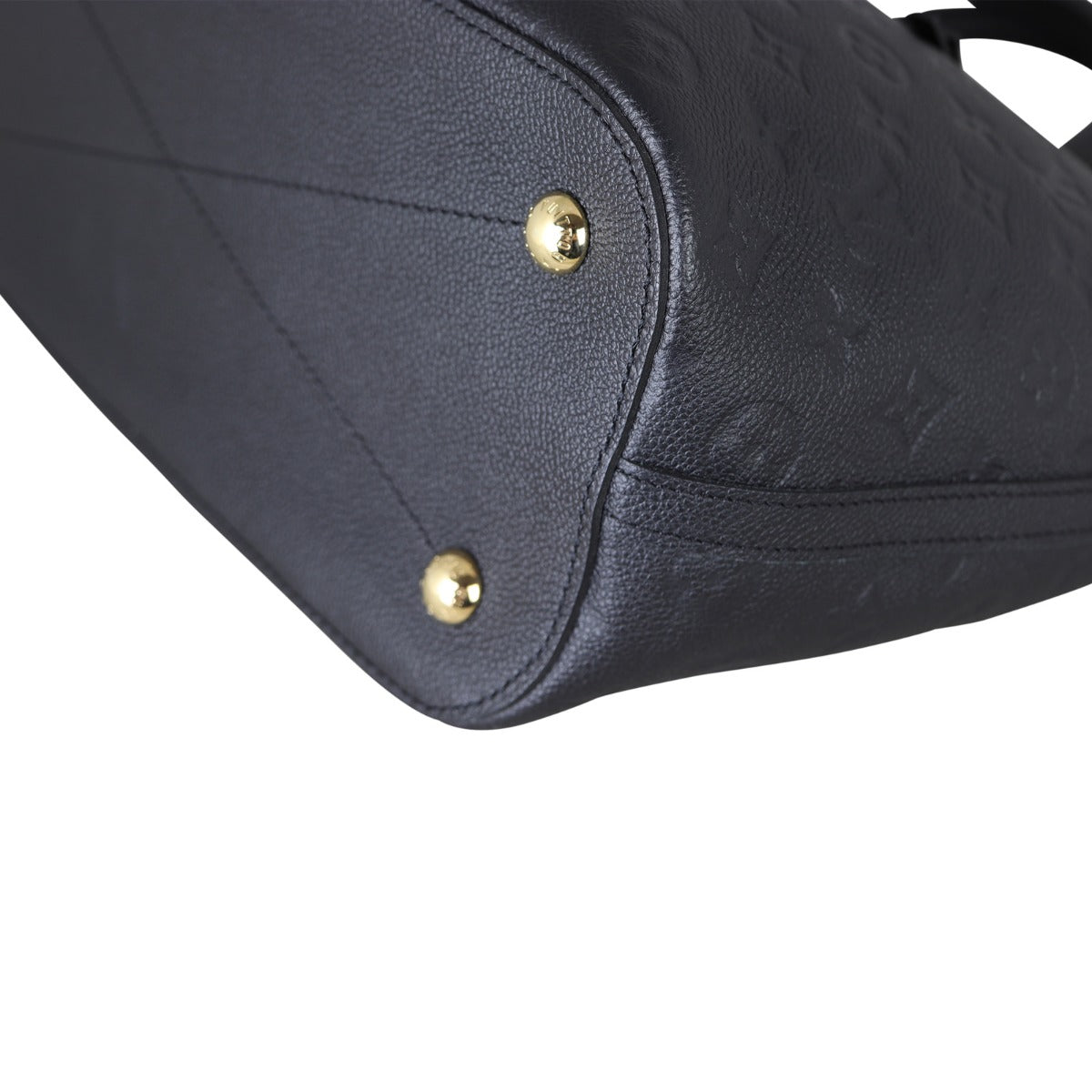 Louis Vuitton Mazarine MM Monogram Empreinte Corner Close Up