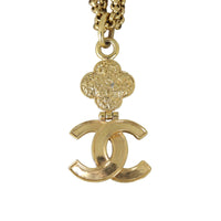 Chanel CC Pendant Necklace | Double Gold