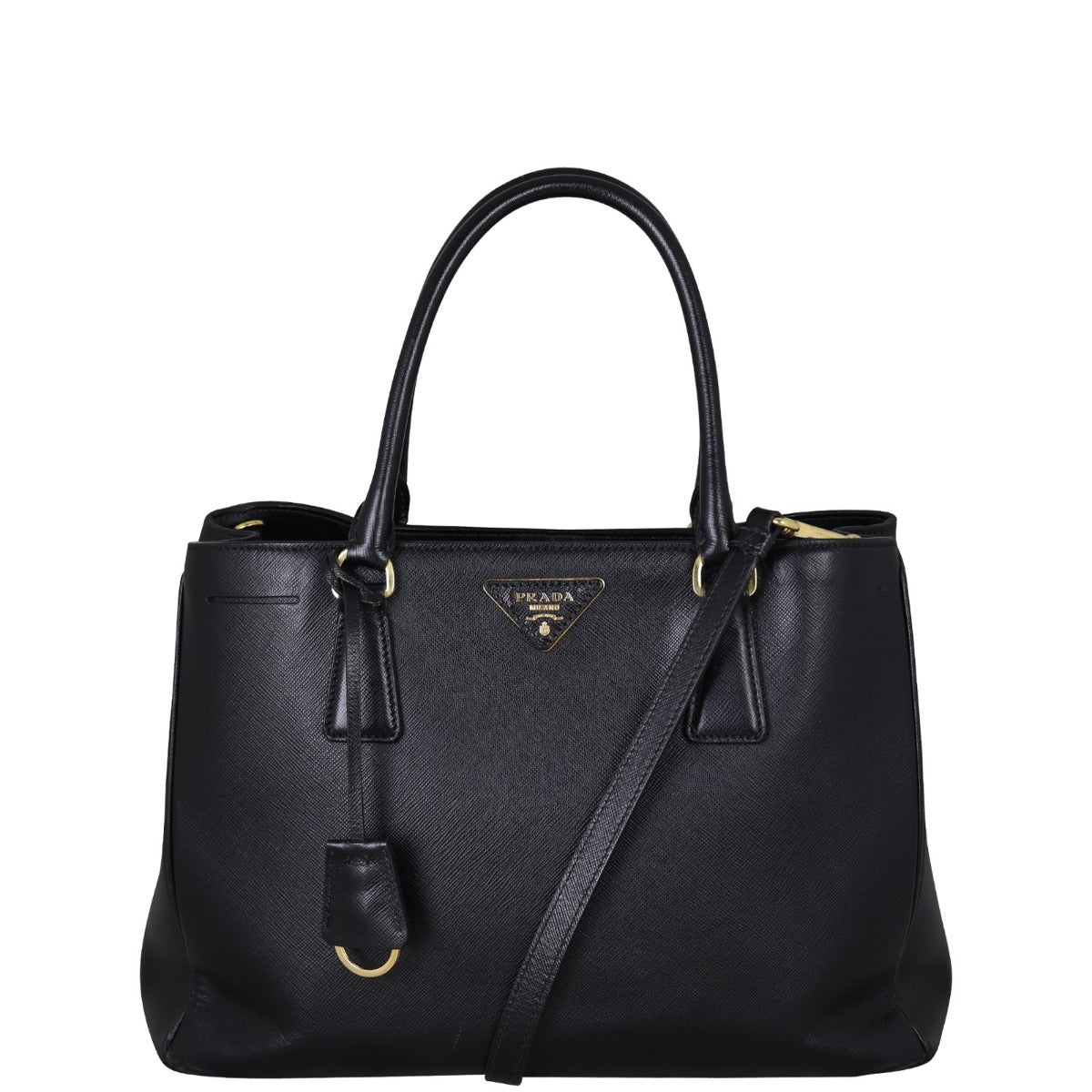 Prada Saffiano Lux Tote Front With Strap