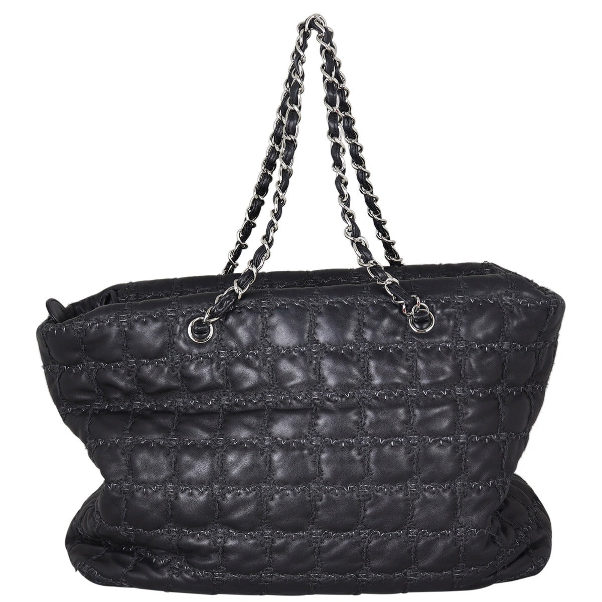 Chanel CC Tweed on Stitch Tote Back