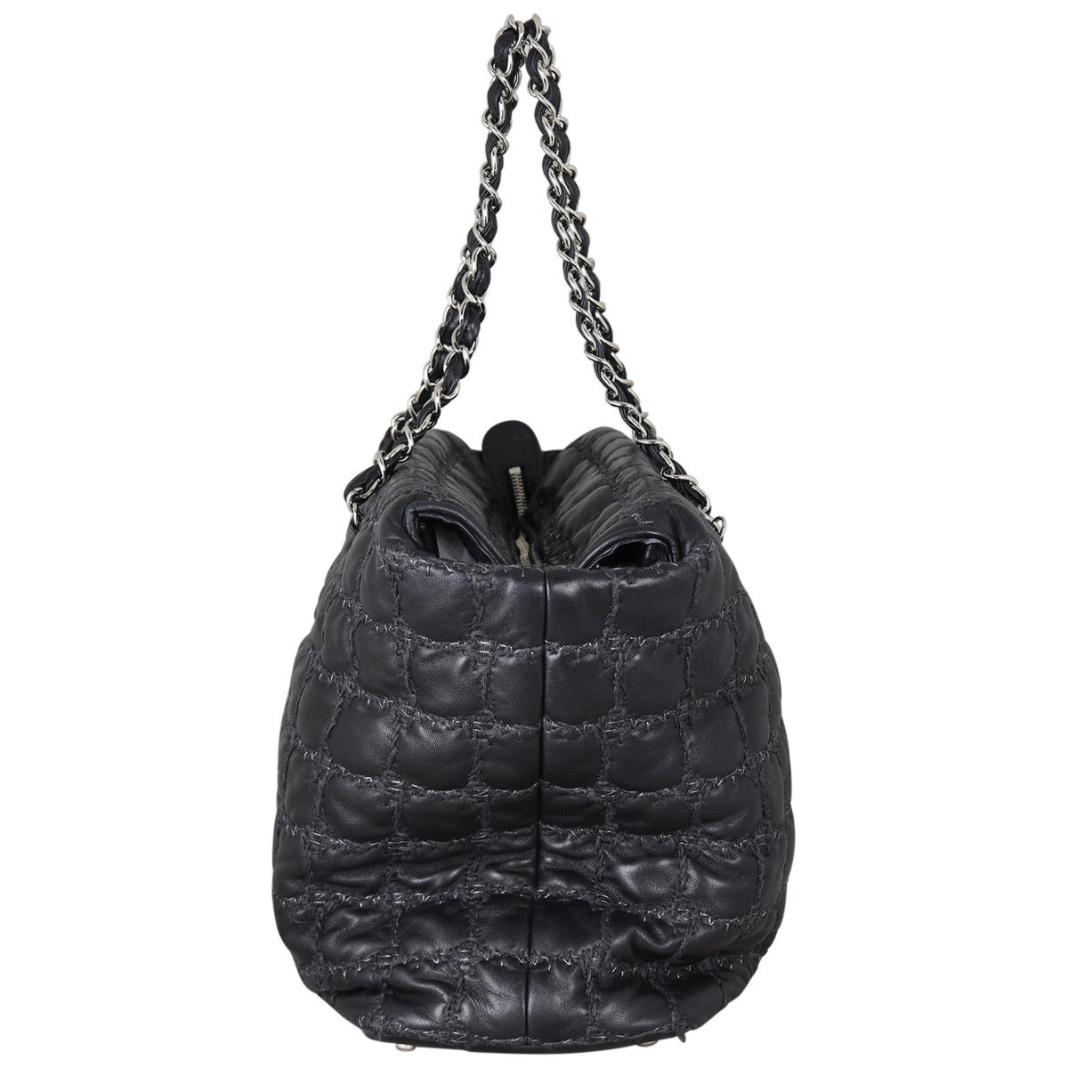 Chanel CC Tweed on Stitch Tote Side