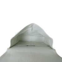 Chanel Classic Double Flap Maxi White Caviar Whole Interior