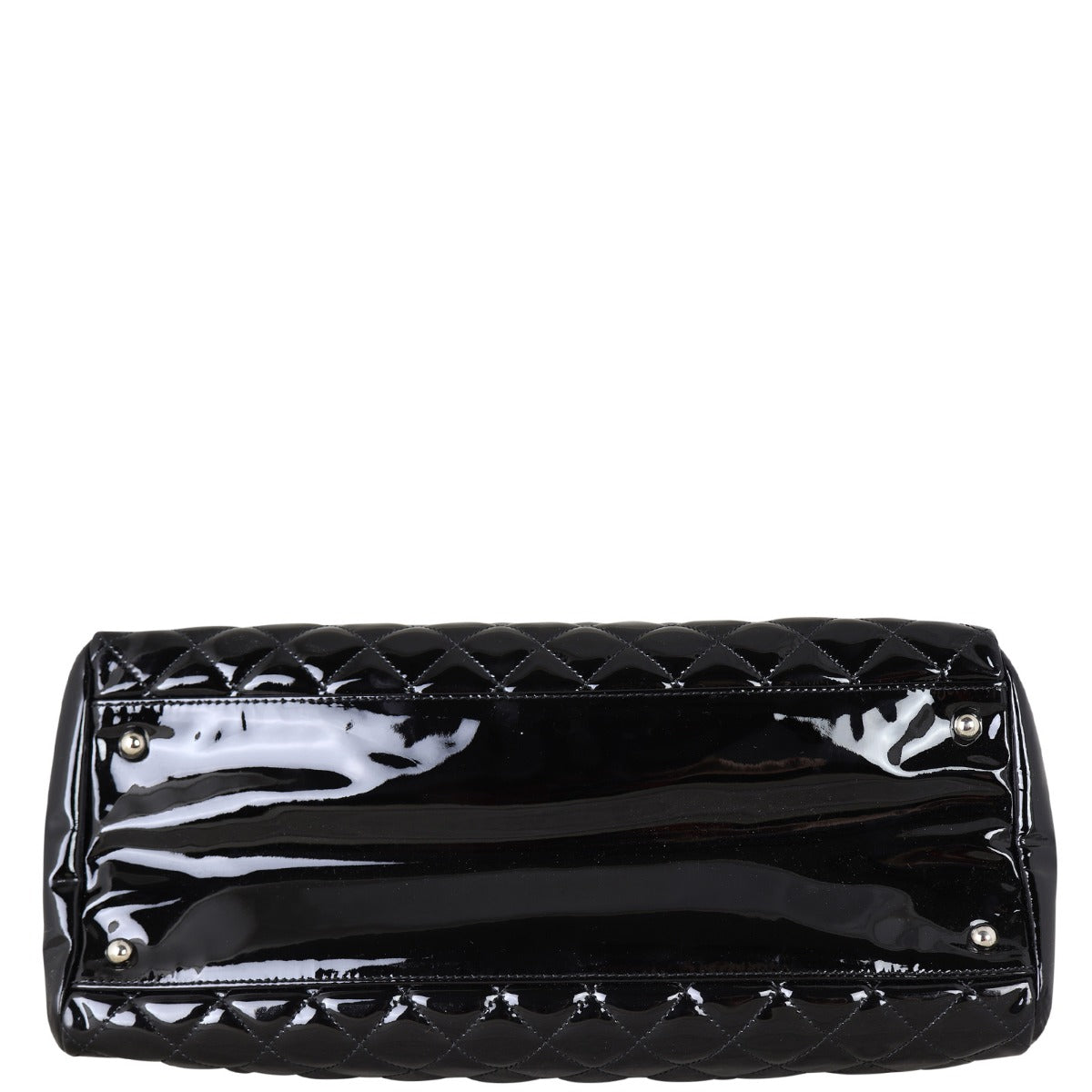 Chanel Mademoiselle Bowler Bag Patent Large Base