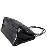 Chanel Mademoiselle Bowler Bag Patent Large Corner Distance