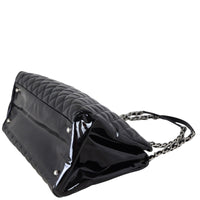 Chanel Mademoiselle Bowler Bag Patent Large Corner Distance