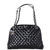 Chanel Mademoiselle Bowler Bag Patent Large Front