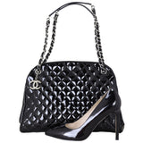 Chanel Mademoiselle Bowler Bag Patent Large Shoe