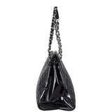 Chanel Mademoiselle Bowler Bag Patent Large Side