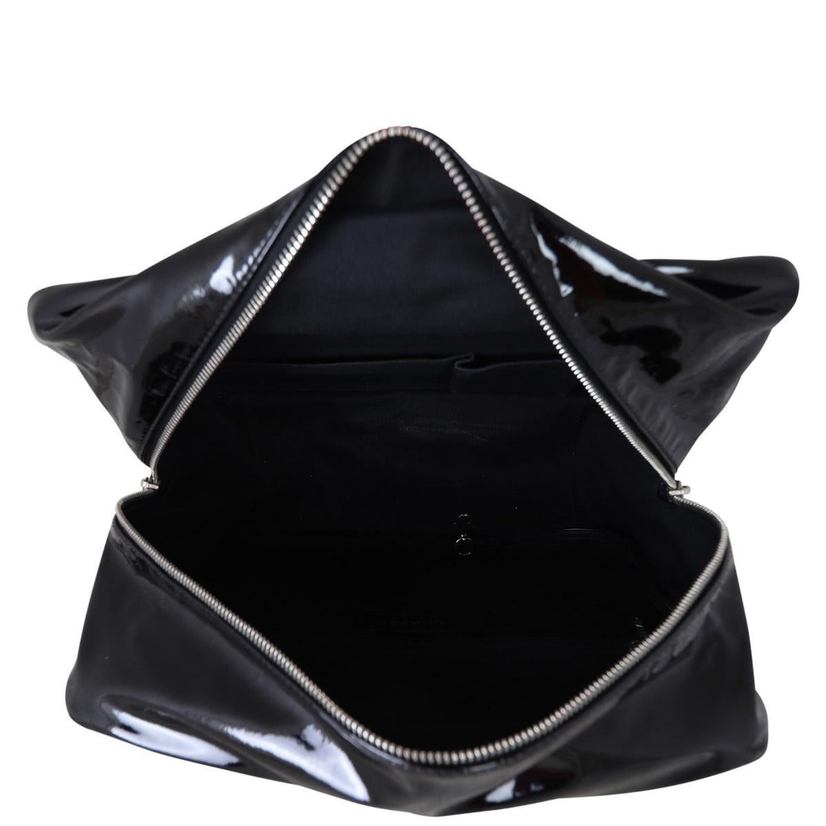 Chanel Brilliant Patent Camera Bag Large Whole Interior