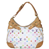Louis Vuitton Greta Monogram White Multicolore Front