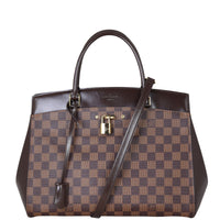 Louis Vuitton Rivoli MM Damier Ebene Front With Strap