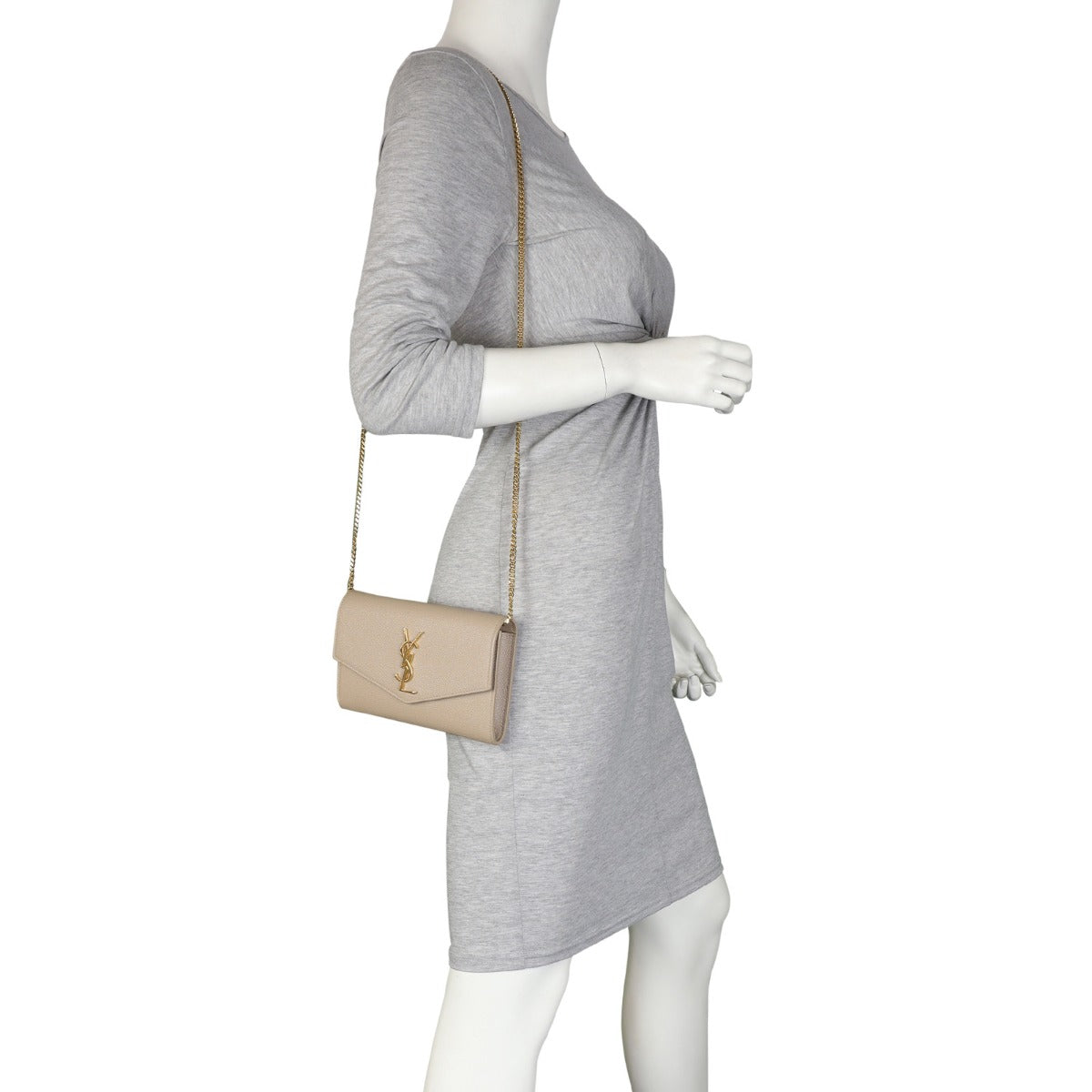 Saint Laurent Uptown Chain Wallet Mannequin