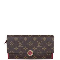 Louis Vuitton Flore Long Wallet Monogram Front