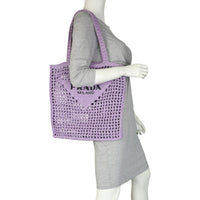 Prada Raffia Tote Bag Mannequin