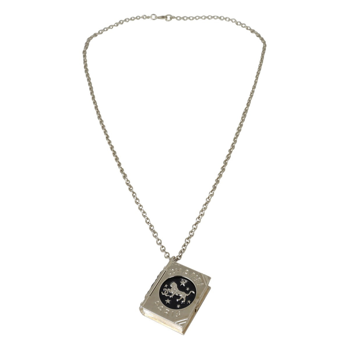 Chanel Book Locket Pendant Necklace 