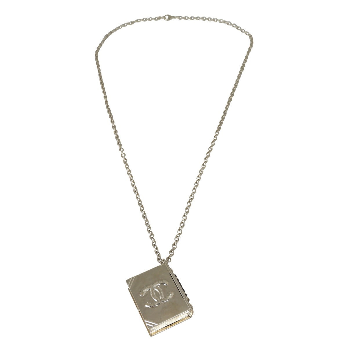 Chanel Book Locket Pendant Necklace 