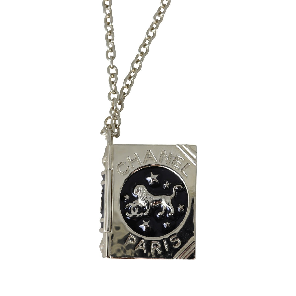 Chanel Book Locket Pendant Necklace 